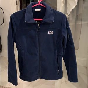COLUMBIA - navy blue penn state zip up jacket